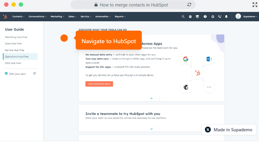 How To Merge Contacts In HubSpot