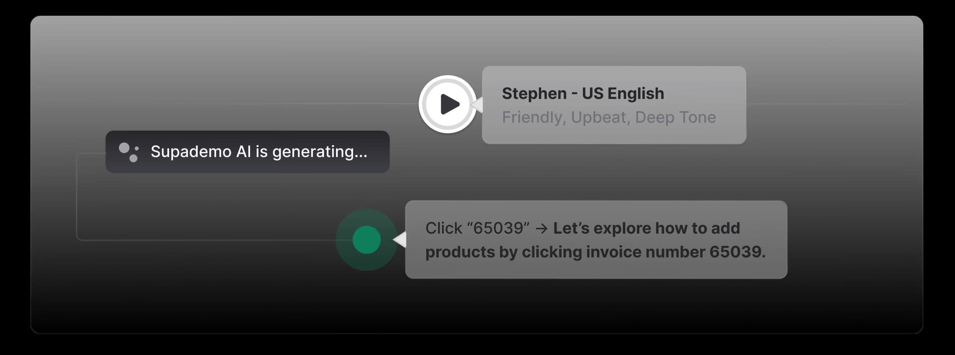 AI voice and text feature