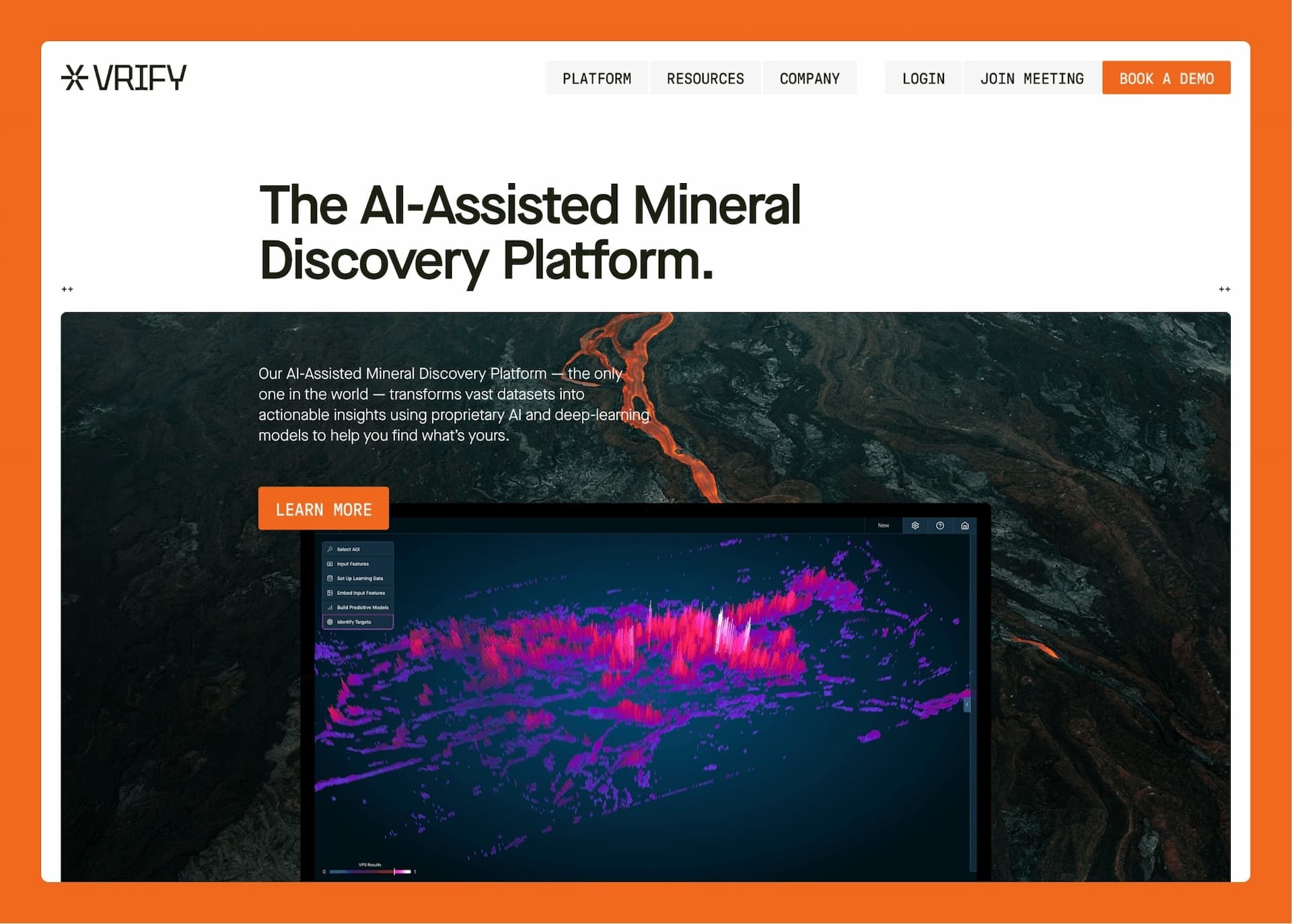 VRIFY demo header