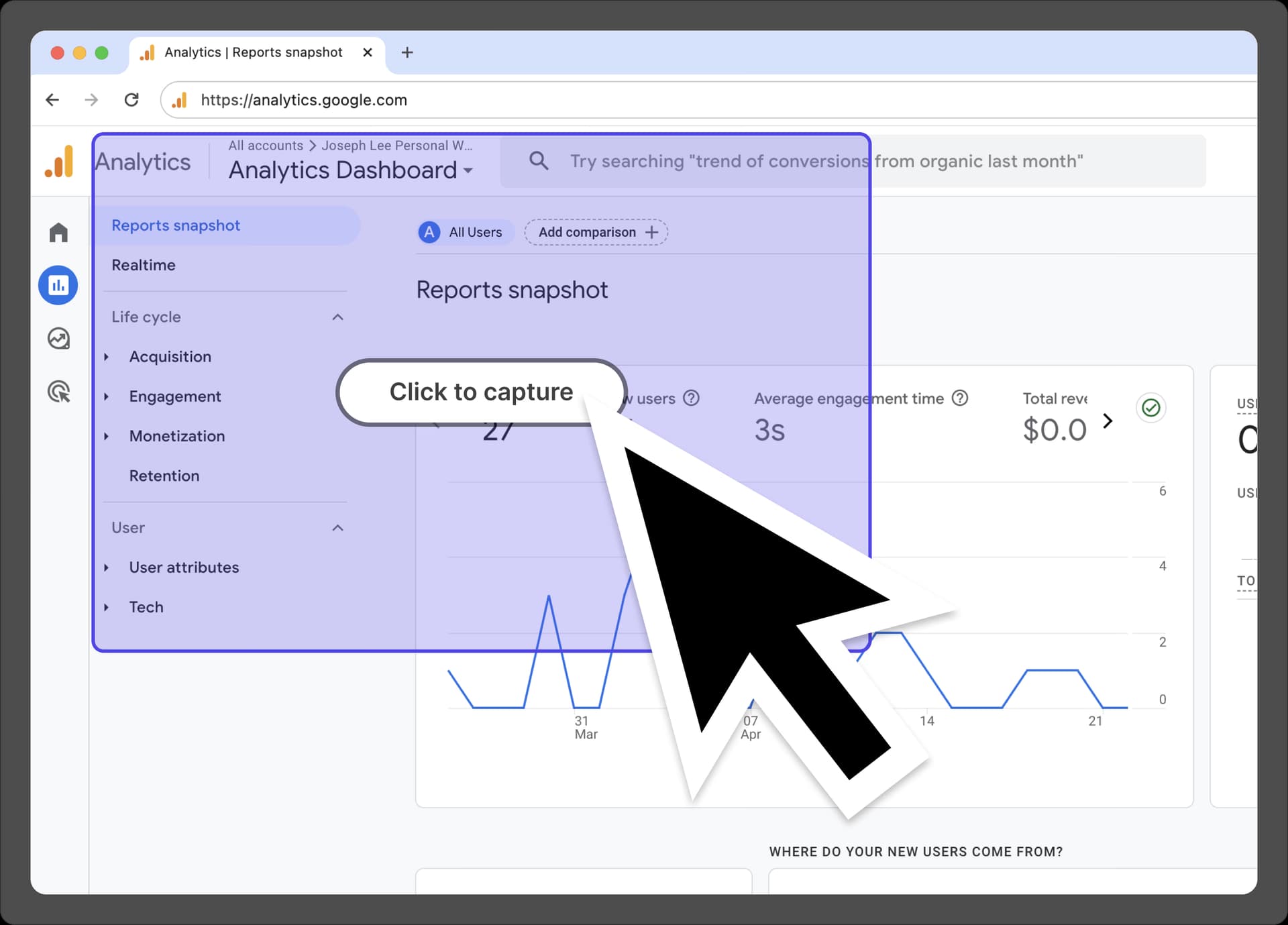 Eliminate screenshot clutter