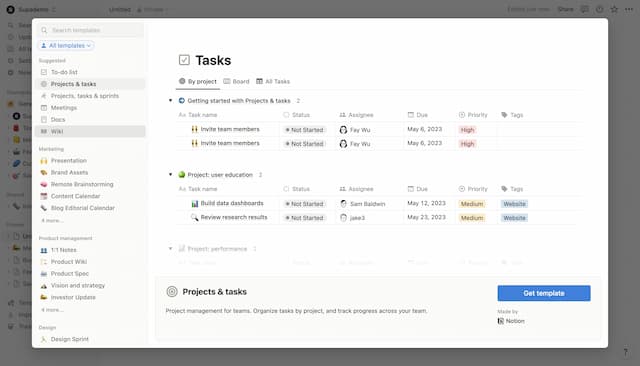 How to create a wiki page on Notion
