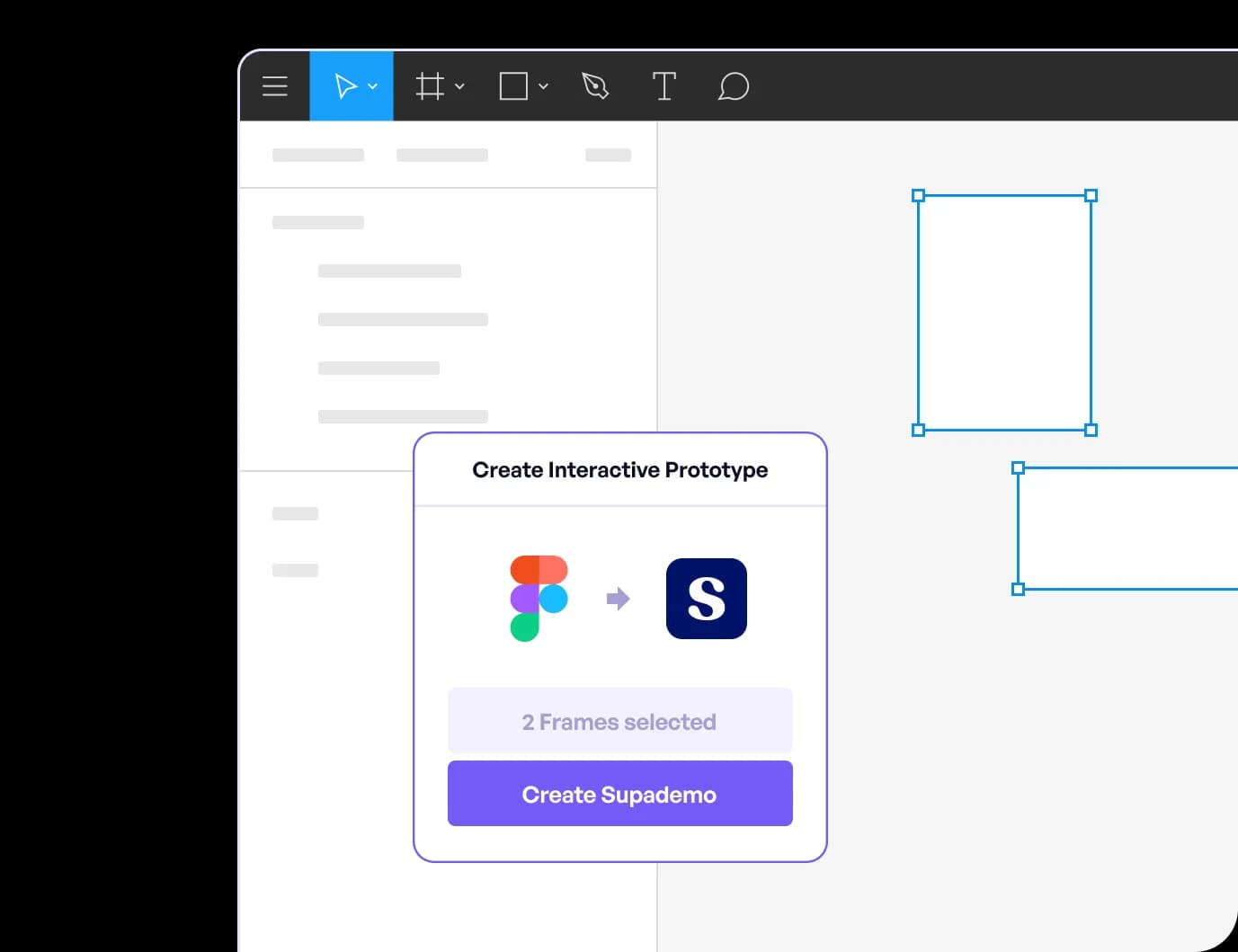 Figma plugin interface