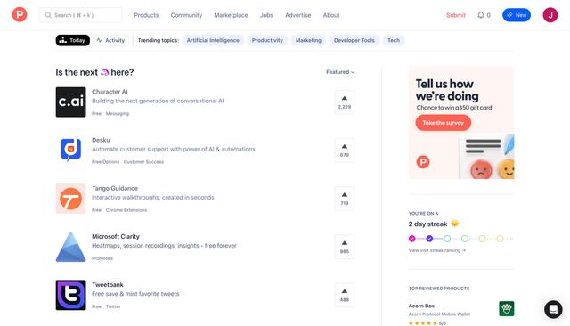 How to view past Product Hunt Launches