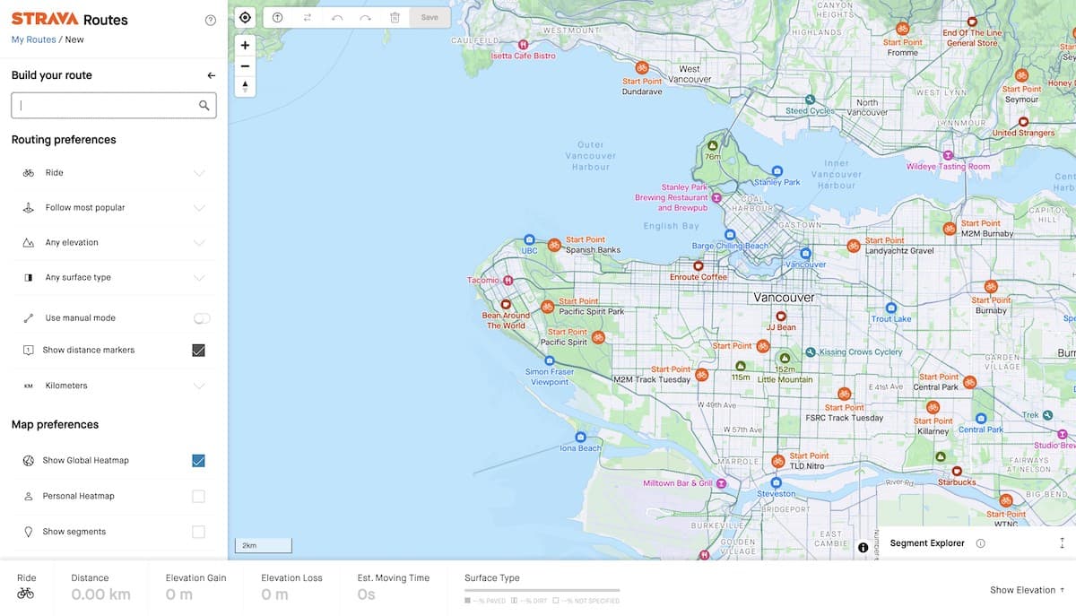 Create repeatable routes for personal challenges with Routes