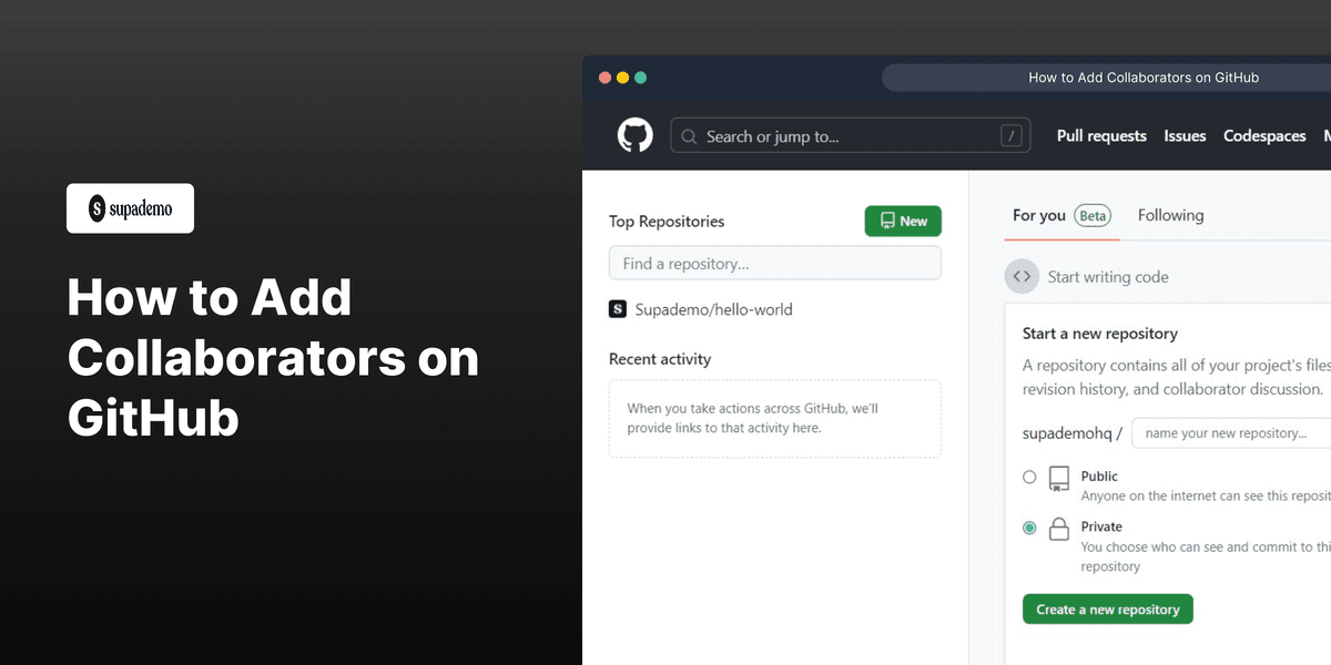 How to Add Collaborators on GitHub screenshot
