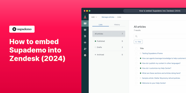 Related demo for Zendesk 2