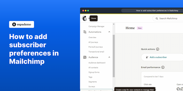 Related demo for Mailchimp 2