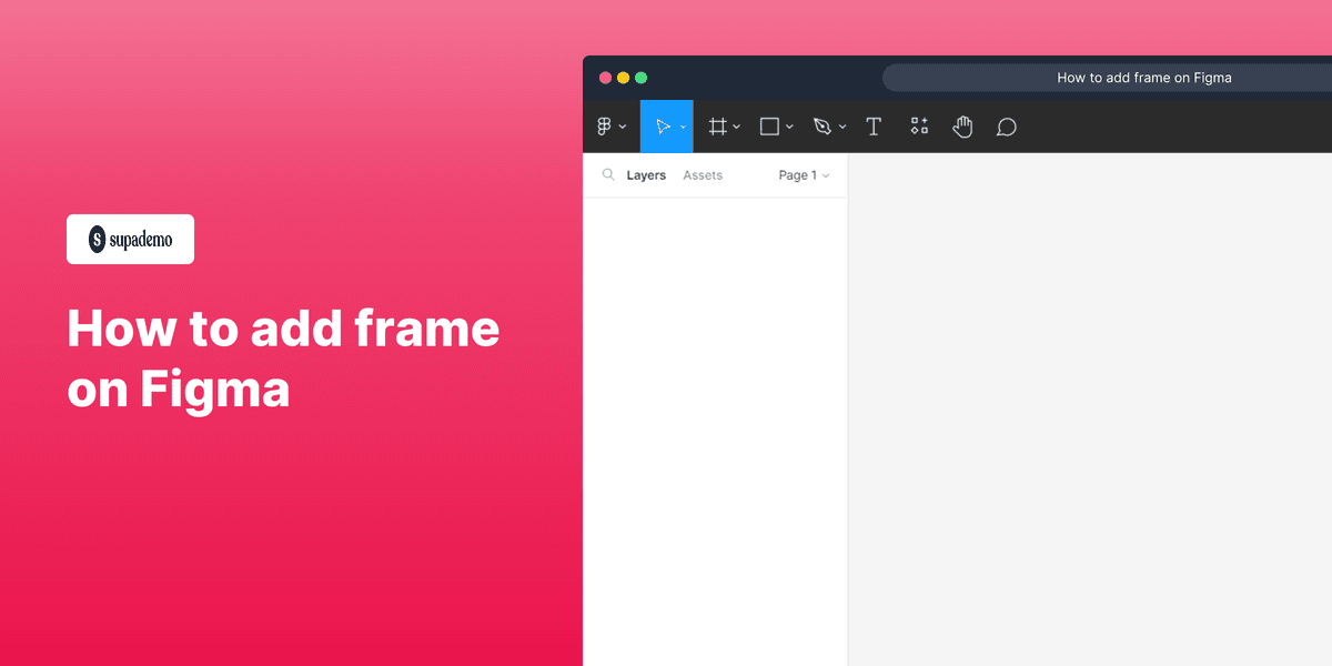 How to add frame on Figma screenshot