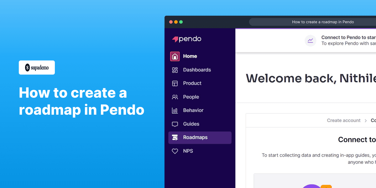 How to create a roadmap in Pendo screenshot