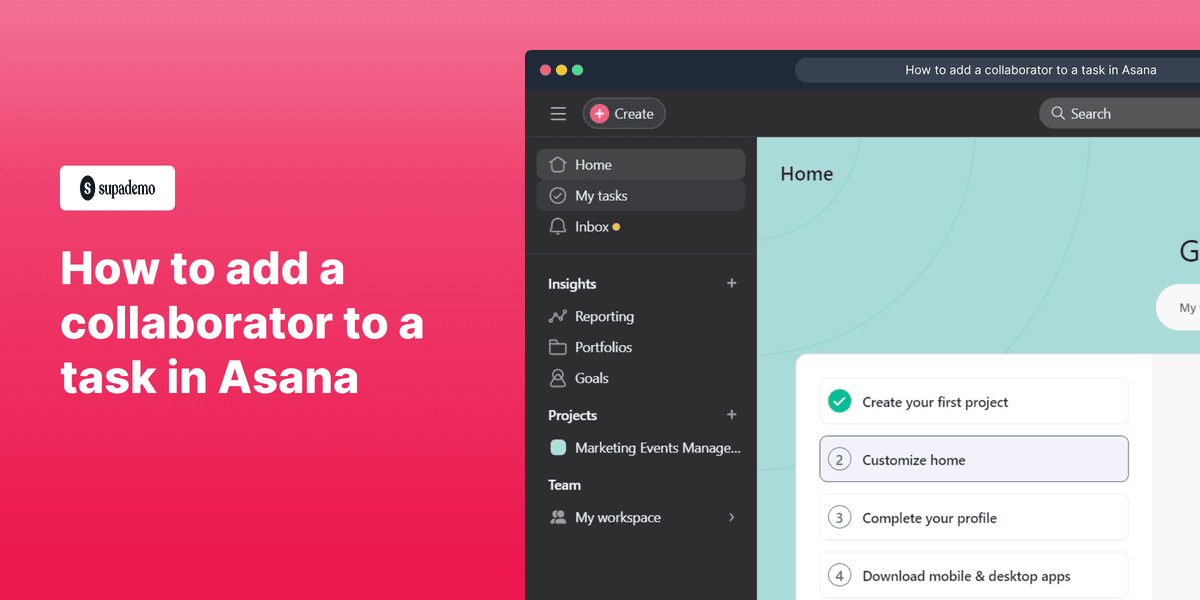 How to add a collaborator to a task in Asana screenshot