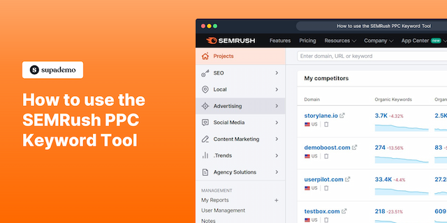 Related demo for SEMrush 3