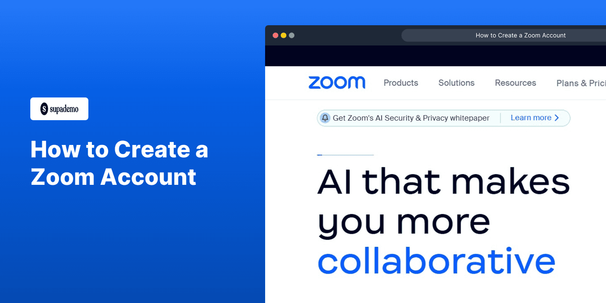 How to Create a Zoom Account screenshot