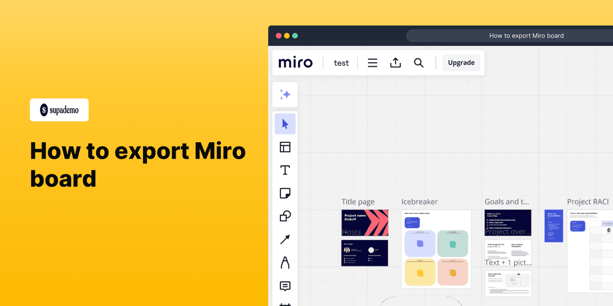 How to export a Miro board screenshot