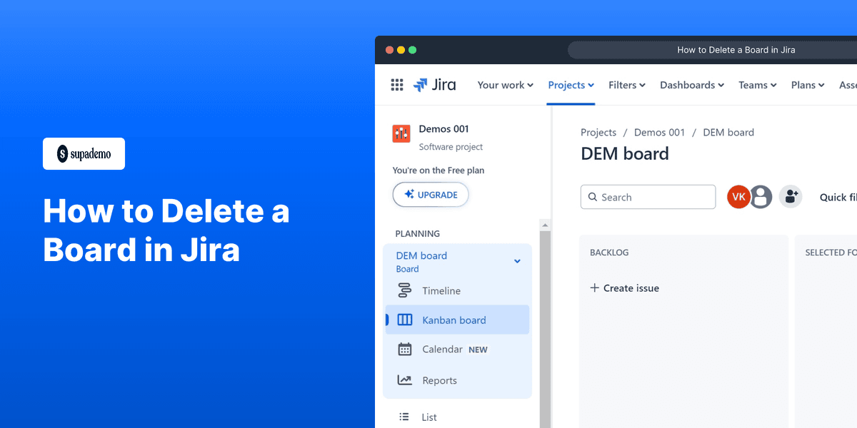 How to Delete a Board in Jira screenshot