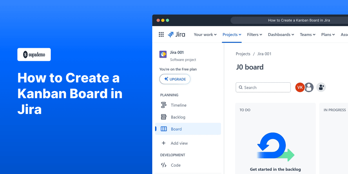 How to Create a Kanban Board in Jira screenshot