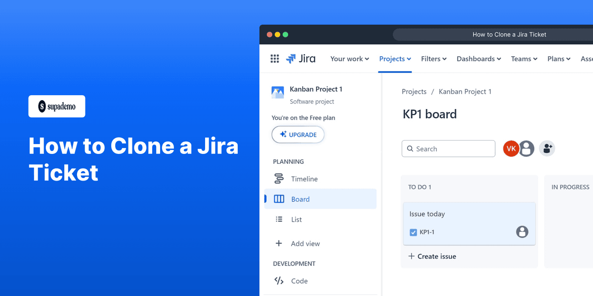 How to Clone a Jira Ticket screenshot