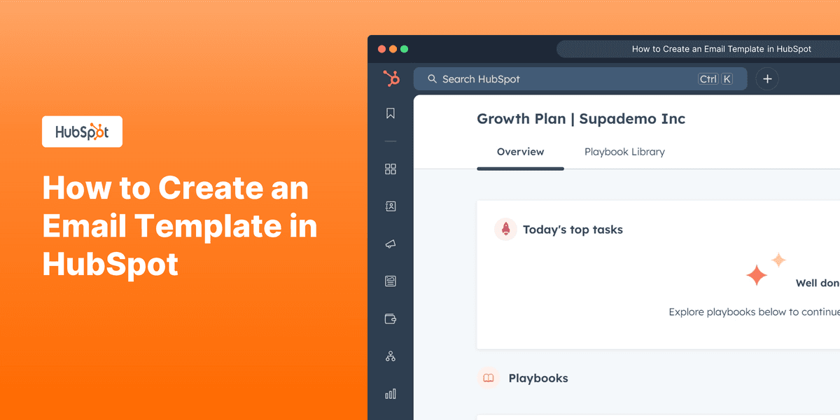 How to Create an Email Template in HubSpot screenshot
