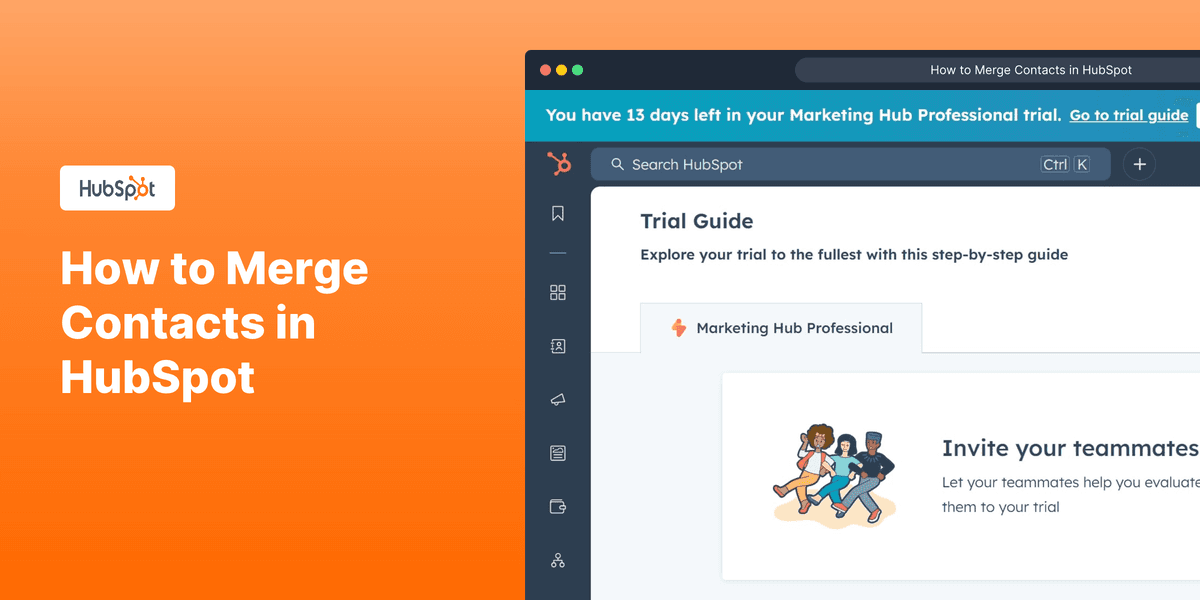 How to Merge Contacts in HubSpot screenshot