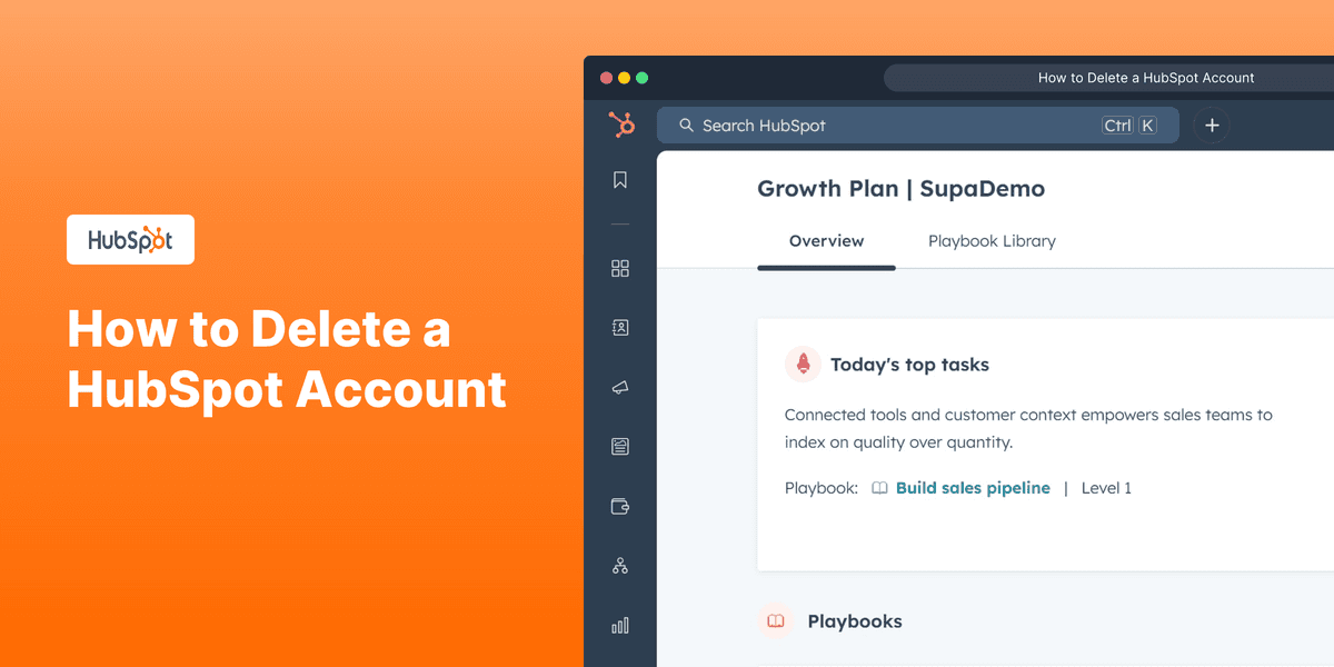How to Delete a HubSpot Account screenshot