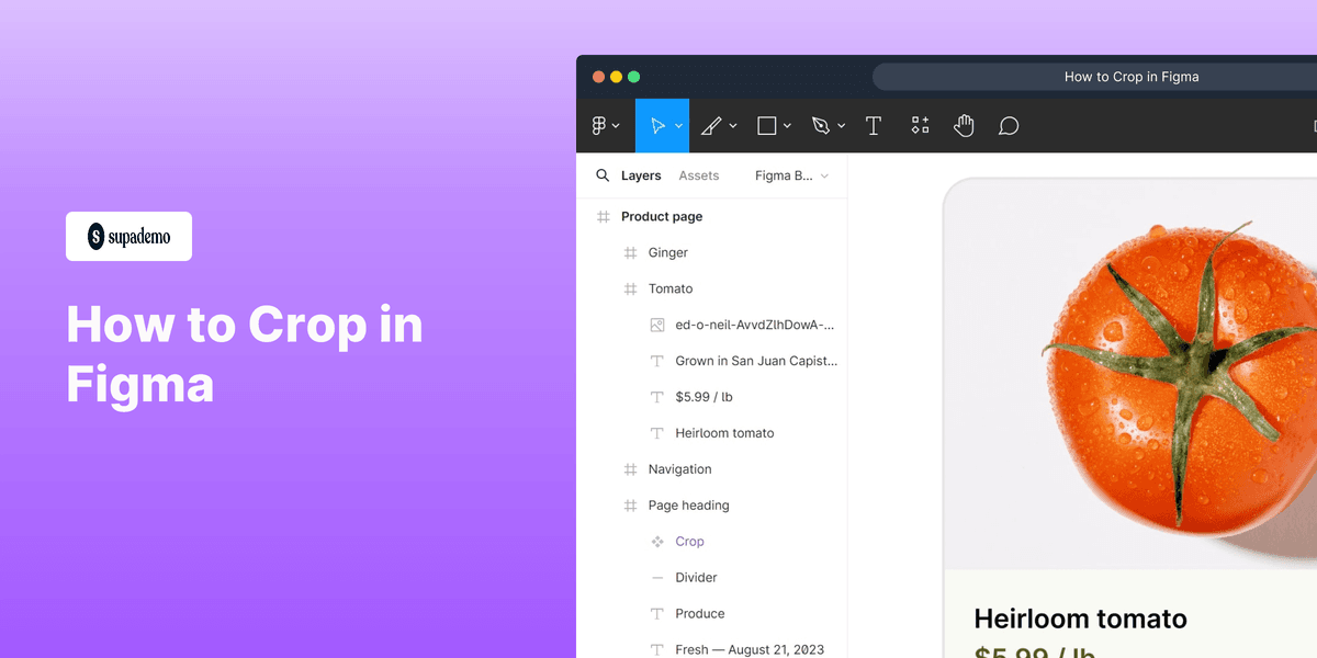 How to Crop in Figma screenshot