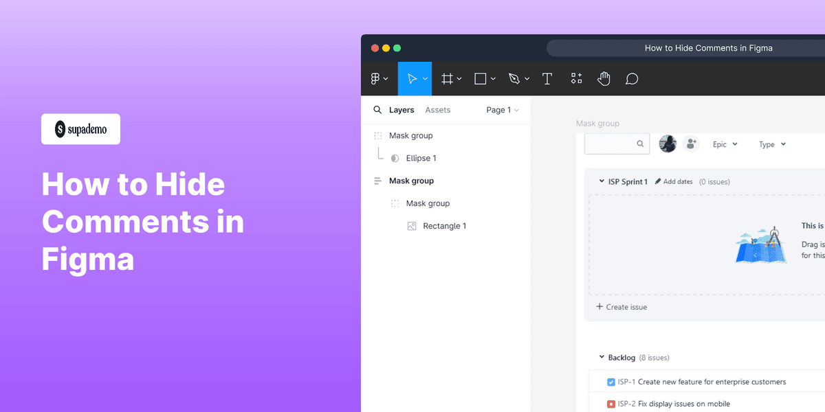 How to Hide Comments in Figma screenshot