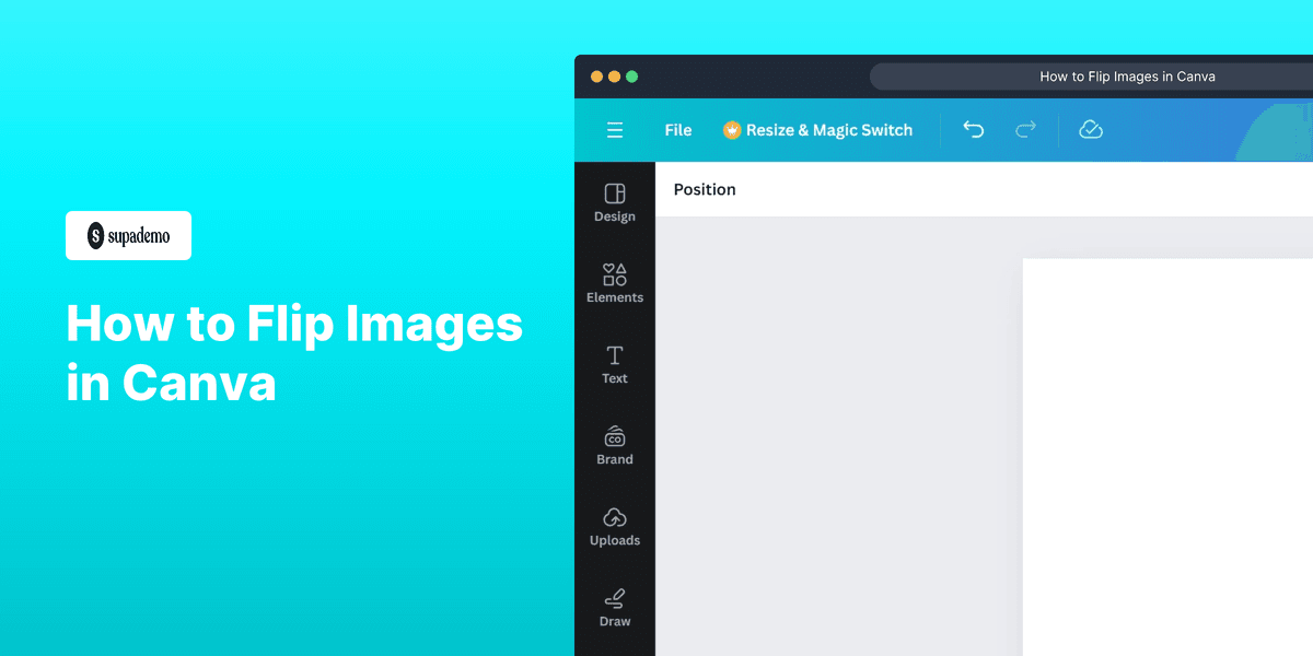How to Flip Images in Canva screenshot