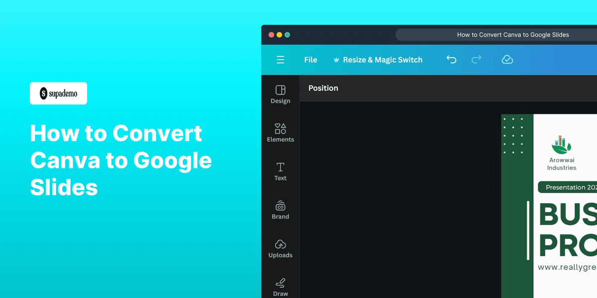 How to Convert Canva to Google Slides screenshot