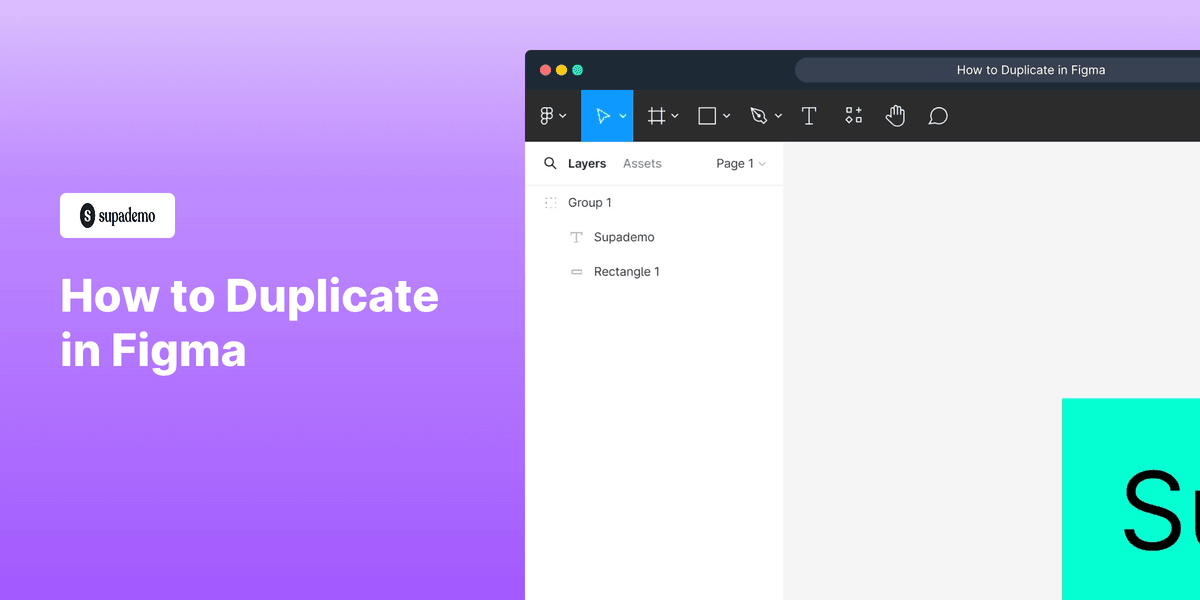 How to Duplicate in Figma screenshot