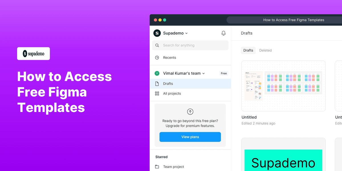 How to Access Free Figma Templates screenshot