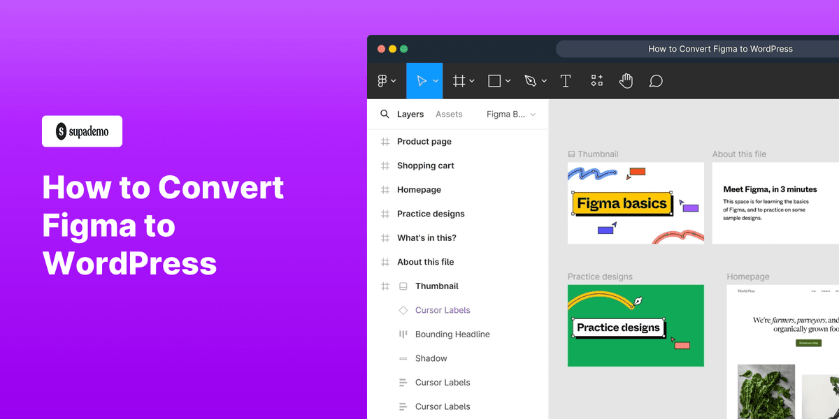 How to Convert Figma to WordPress screenshot