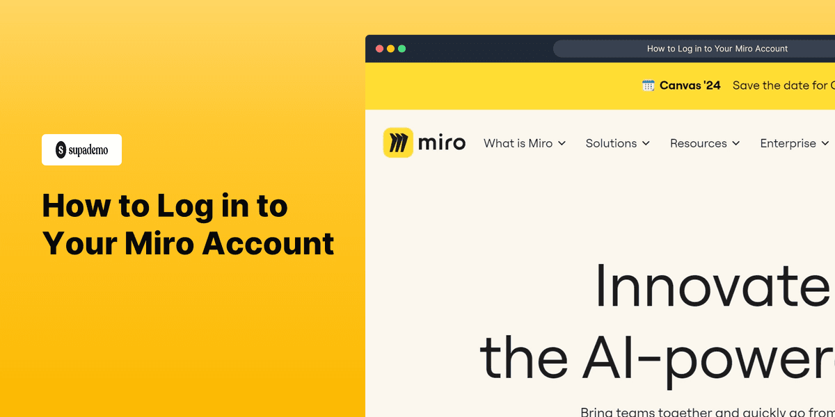 How to Log in to Your Miro Account screenshot