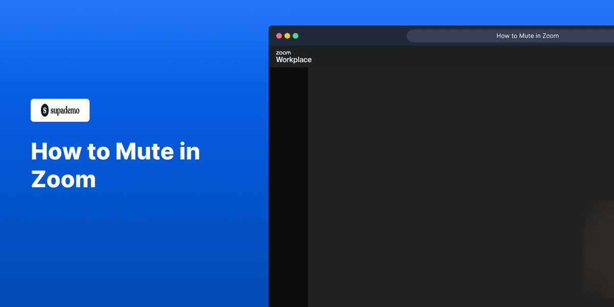 How to Mute in Zoom screenshot