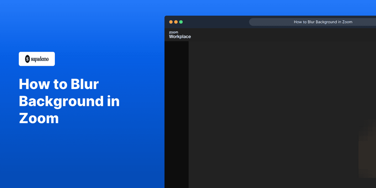 How to Blur Background in Zoom screenshot