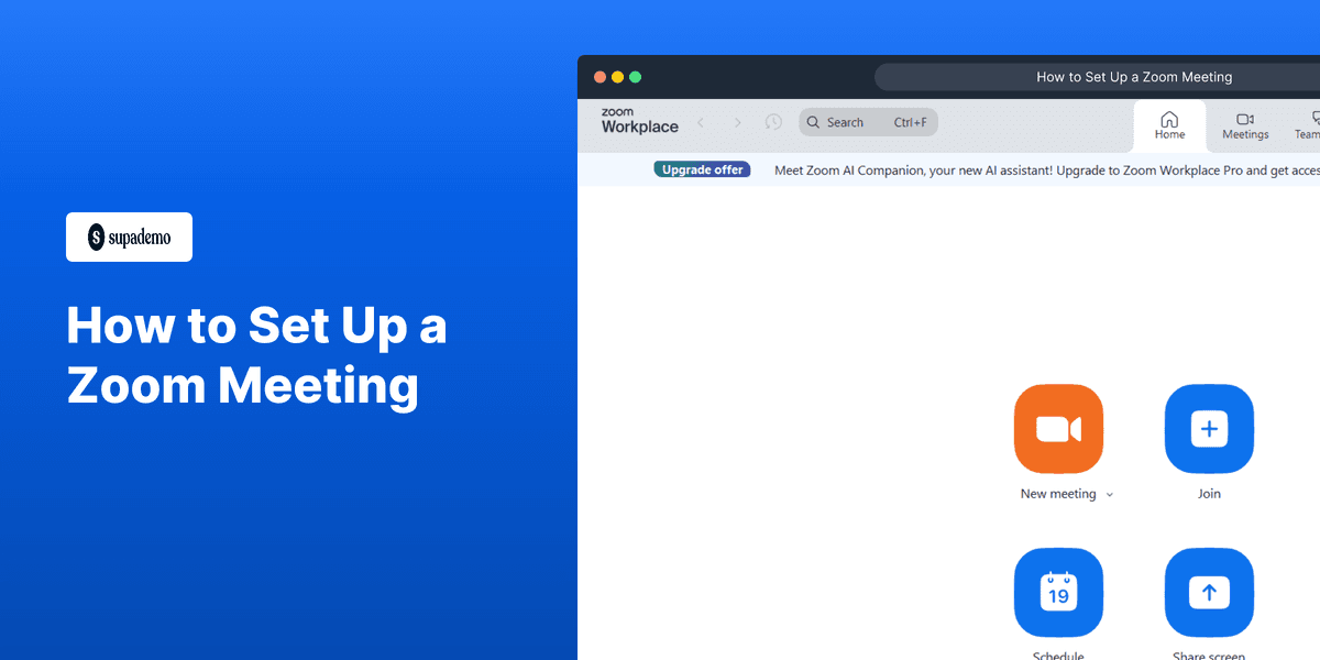 How to Set Up a Zoom Meeting screenshot