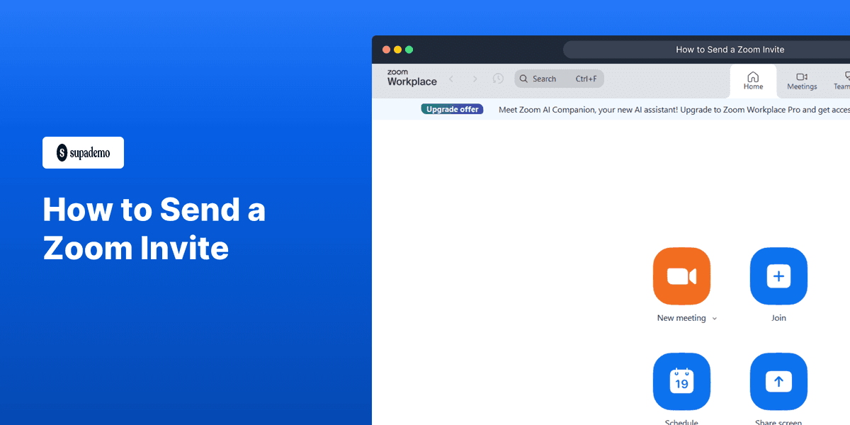 How to Send a Zoom Invite screenshot