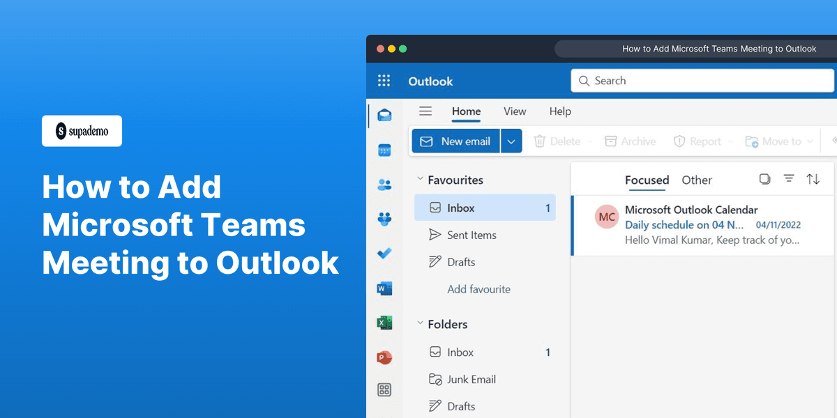How to Add Microsoft Teams Meeting to Outlook screenshot