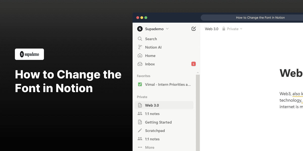 How to Change the Font in Notion screenshot