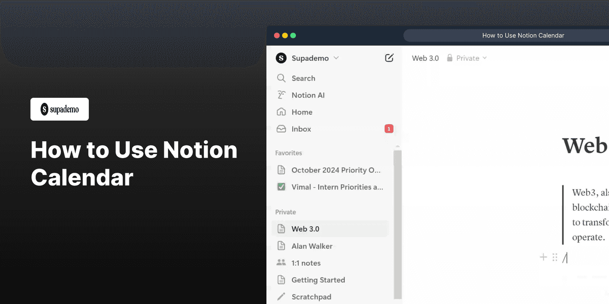 How to Use Notion Calendar screenshot