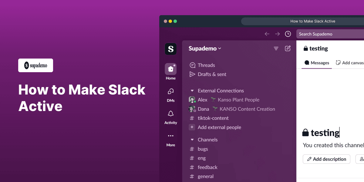 How to Make Slack Active screenshot