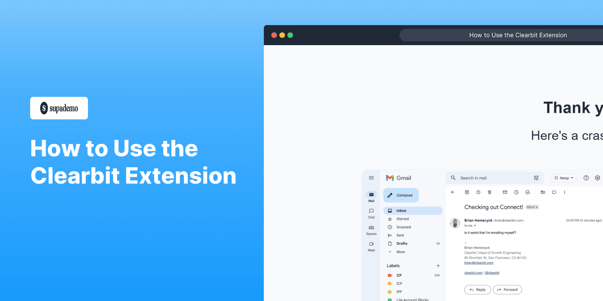 How to Use the Clearbit Extension screenshot