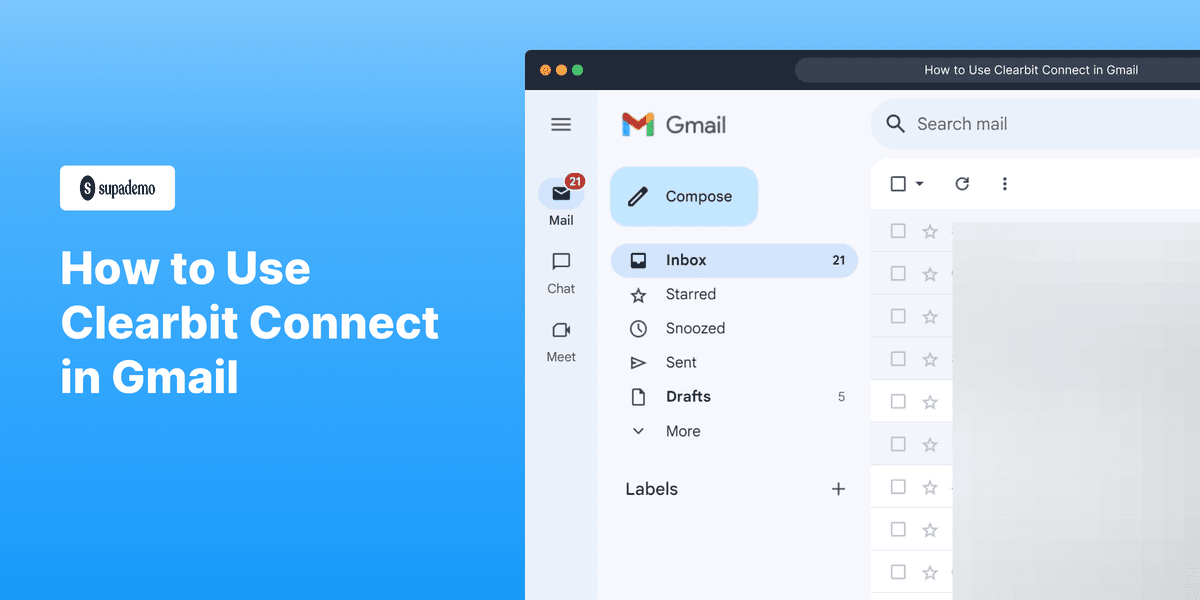 How to Use Clearbit Connect in Gmail screenshot