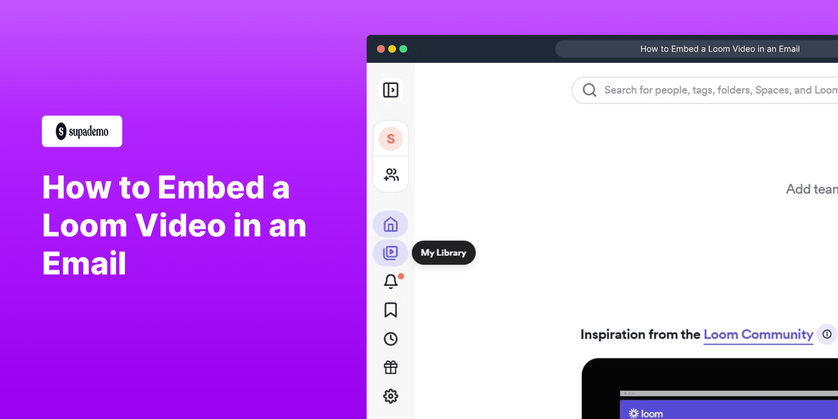 How to Embed a Loom Video in an Email screenshot