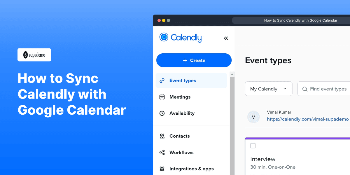 How to Sync Calendly with Google Calendar screenshot