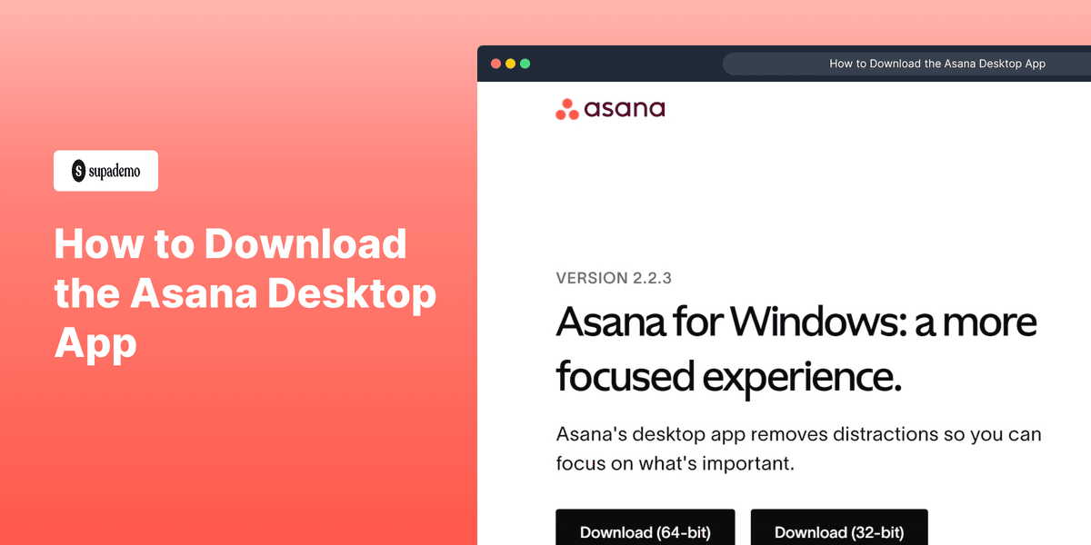 How to Download the Asana Desktop App screenshot