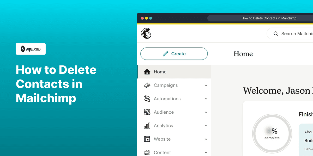 How to Delete Contacts in Mailchimp screenshot