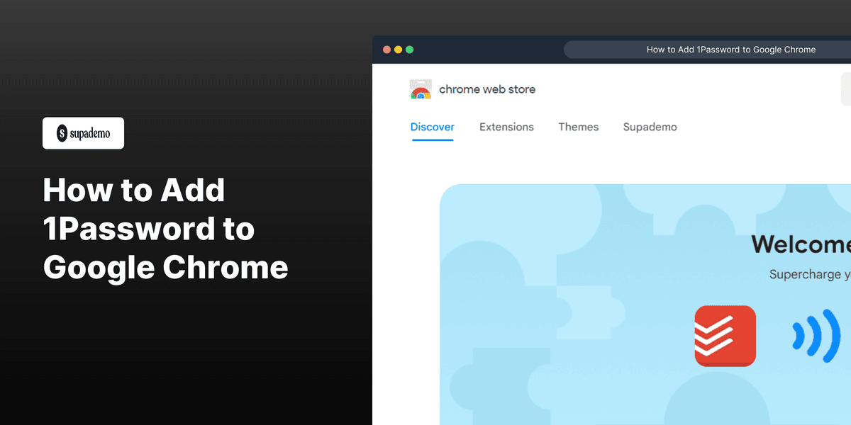 How to Add 1Password to Google Chrome screenshot