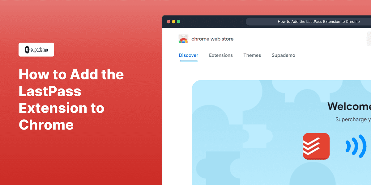 How to Add the LastPass Extension to Chrome screenshot