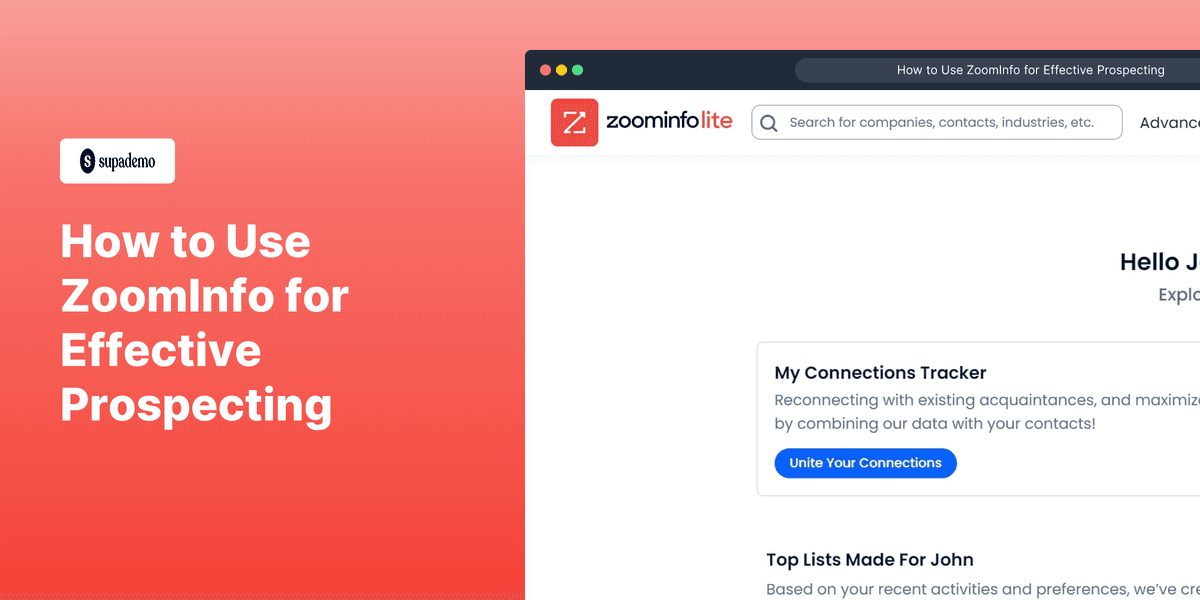 How to Use ZoomInfo for Effective Prospecting screenshot