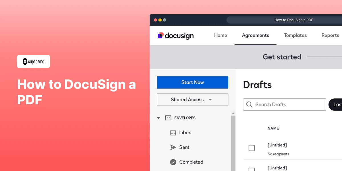 How to DocuSign a PDF screenshot