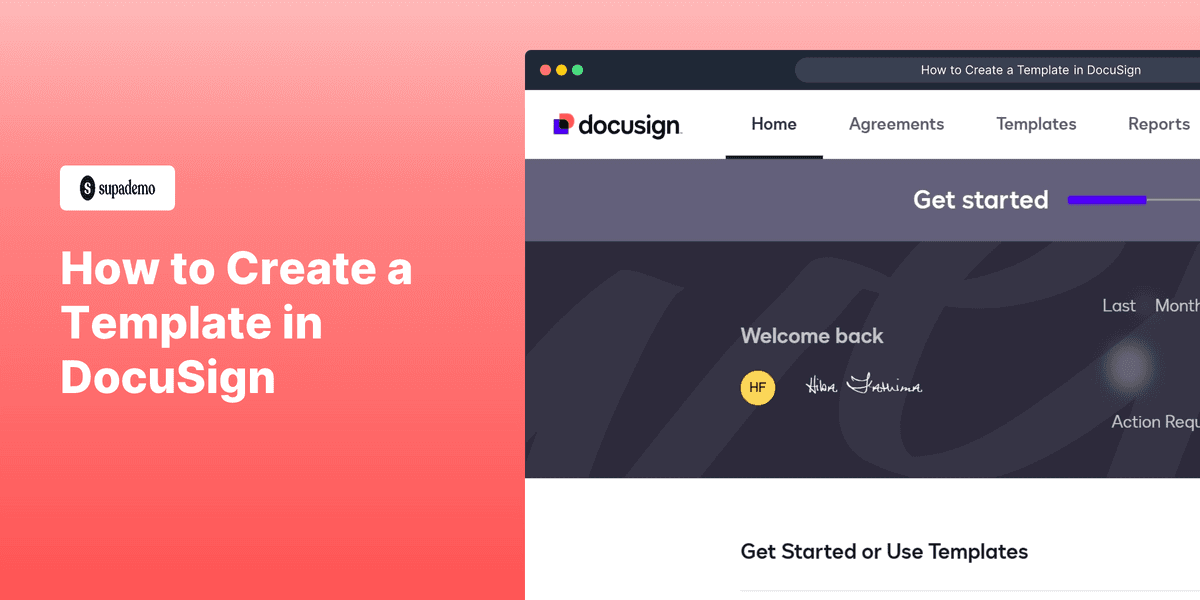 How to Create a Template in DocuSign screenshot